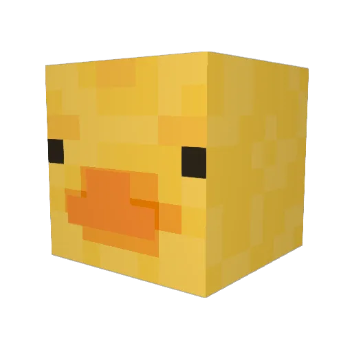 KittyLitterSock Minecraft avatar head, 3D render