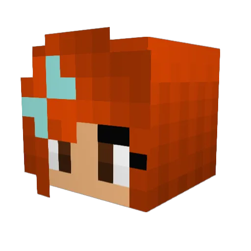 KittyMae2005 Minecraft avatar head, 3D render