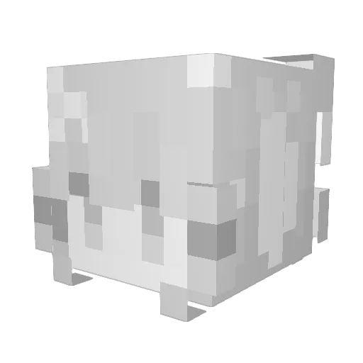 KittyMreows Minecraft avatar head, 3D render