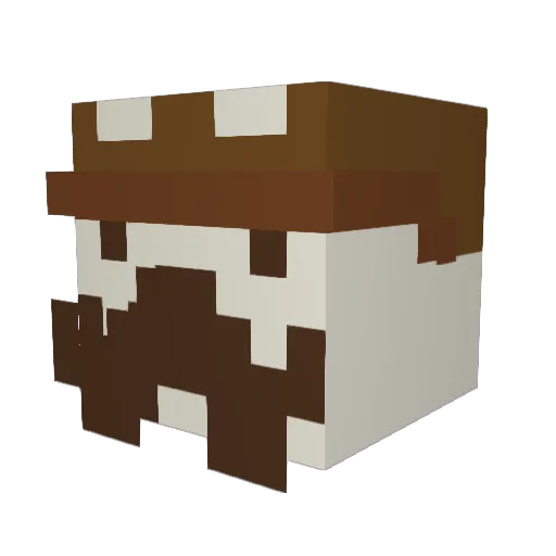 KittyNala Minecraft avatar head, 3D render
