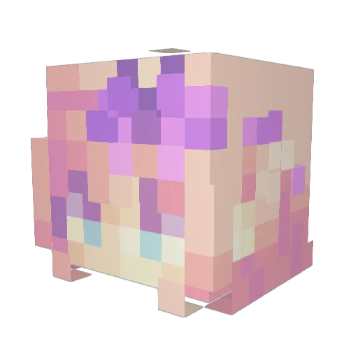 KittyNapz Minecraft avatar head, 3D render