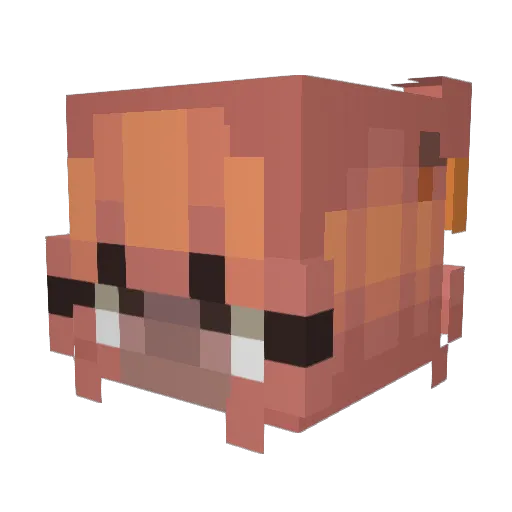 KittyPopSweet Minecraft avatar head, 3D render