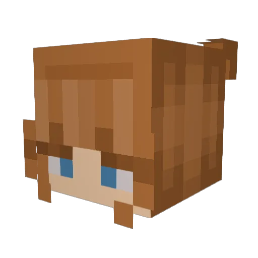 KittyRocks54 Minecraft avatar head, 3D render