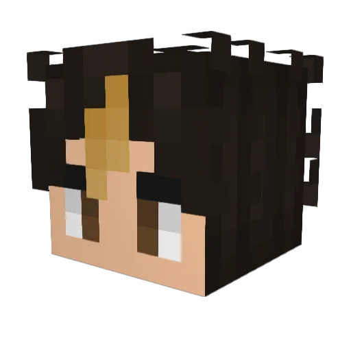 KittySenpai95 Minecraft avatar head, 3D render