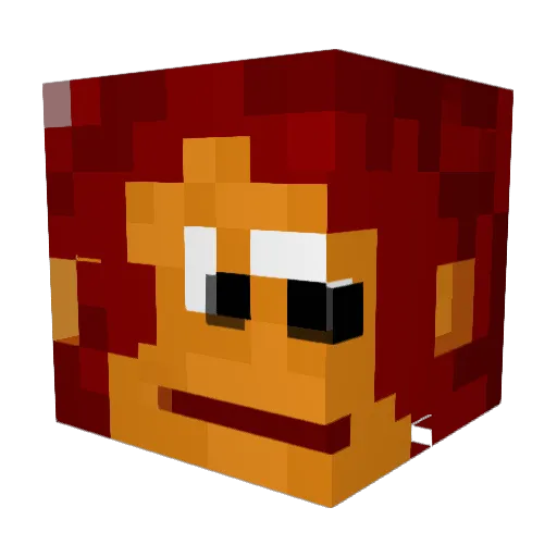 KittyShingles Minecraft avatar head, 3D render
