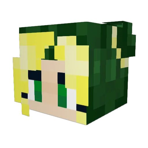 KittySnipez Minecraft avatar head, 3D render