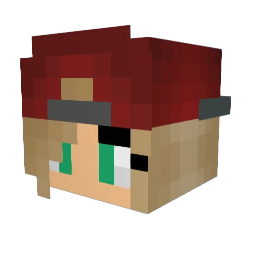 Kitty_Bella Minecraft avatar head, 3D render