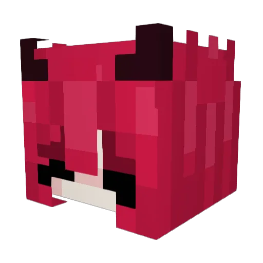 Kitty_HD Minecraft avatar head, 3D render