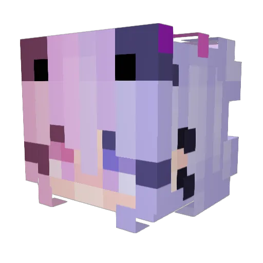 Kitty_Huff Minecraft avatar head, 3D render