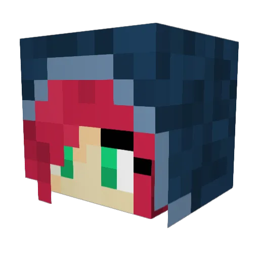Kitty_Kake21 Minecraft avatar head, 3D render