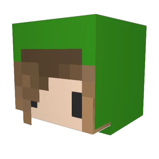 Kitty_Kat0814 Minecraft avatar head, 3D render