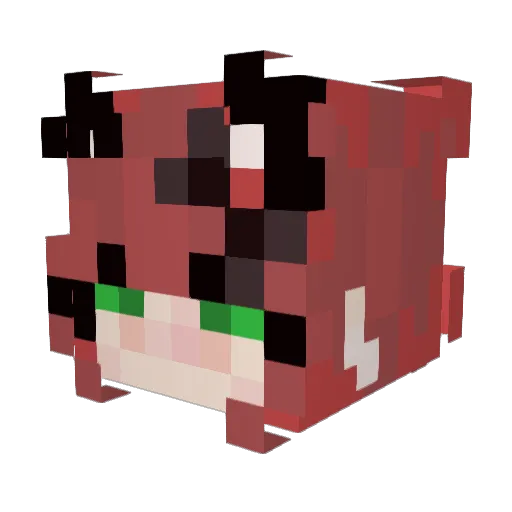 Kitty_x3 Minecraft avatar head, 3D render