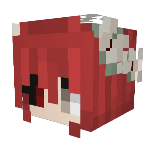 Kittycat209 Minecraft avatar head, 3D render