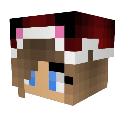 Kittycat509 Minecraft avatar head, 3D render