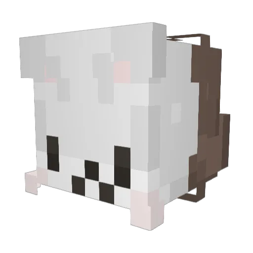 Kittyderpcakes Minecraft avatar head, 3D render