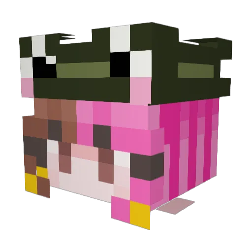 Kittyking445 Minecraft avatar head, 3D render