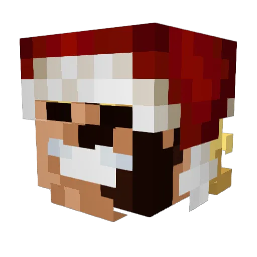 Kittymcdoodle Minecraft avatar head, 3D render