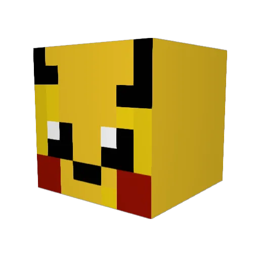 Kittyqueen_5 Minecraft avatar head, 3D render