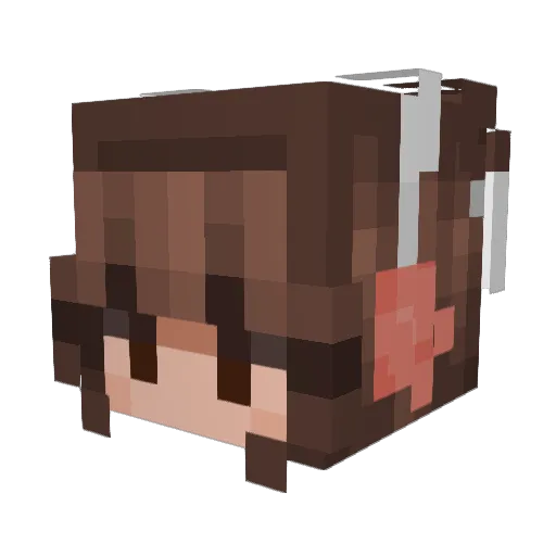 Kittyrena_1243 Minecraft avatar head, 3D render