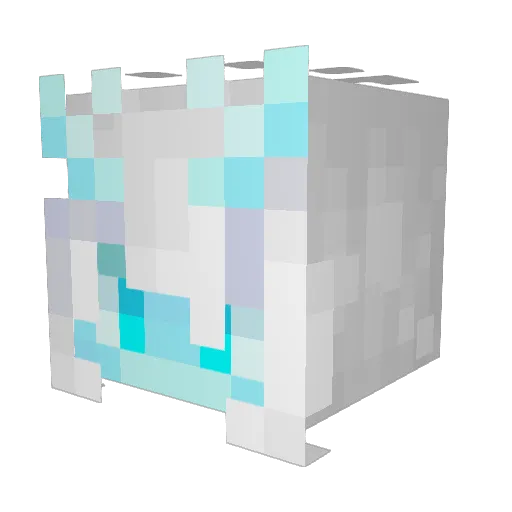 Kittytatosaurus Minecraft avatar head, 3D render