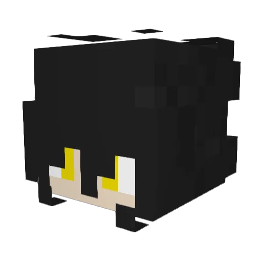Kityi26 Minecraft avatar head, 3D render