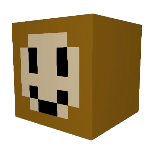 KitzandKatz Minecraft avatar head, 3D render