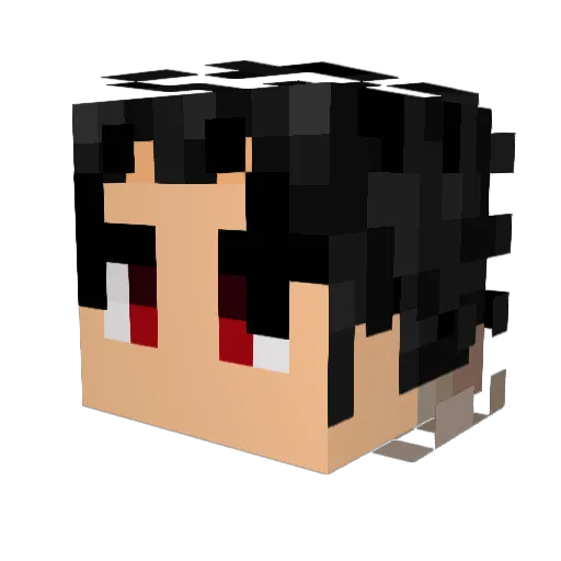 Kiui_ Minecraft avatar head, 3D render