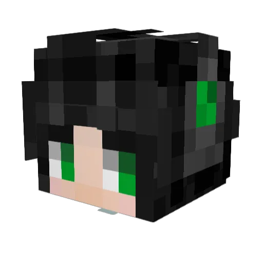 Kiusansama Minecraft avatar head, 3D render