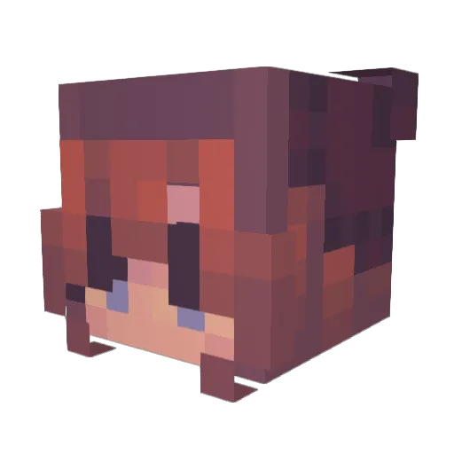 KivCodak Minecraft avatar head, 3D render