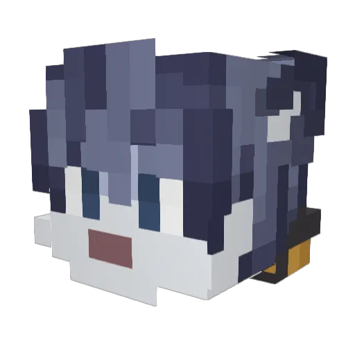 KiviK213 Minecraft avatar head, 3D render