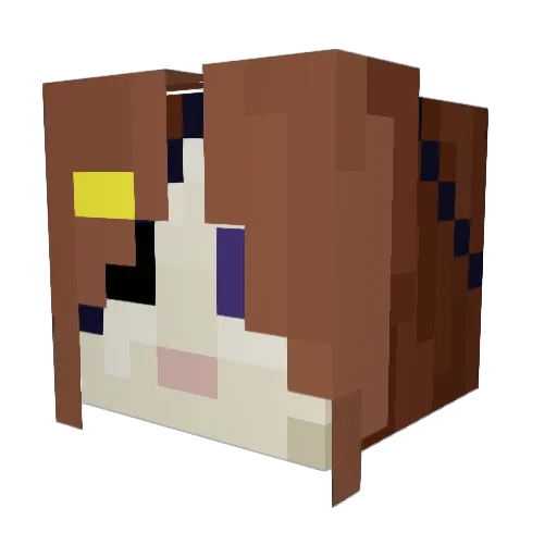 Kivihz Minecraft avatar head, 3D render