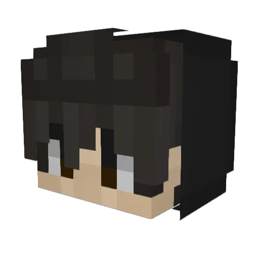 Kivvio Minecraft avatar head, 3D render