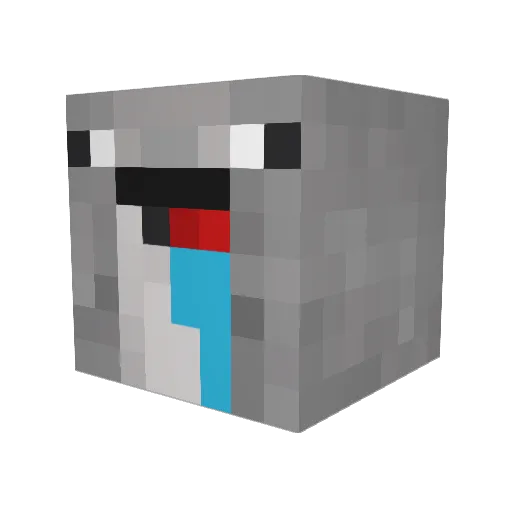 Kiwero12 Minecraft avatar head, 3D render