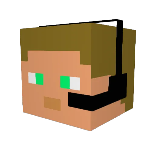 Kiwi943 Minecraft avatar head, 3D render