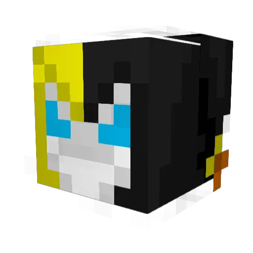 KiwiAtomico Minecraft avatar head, 3D render