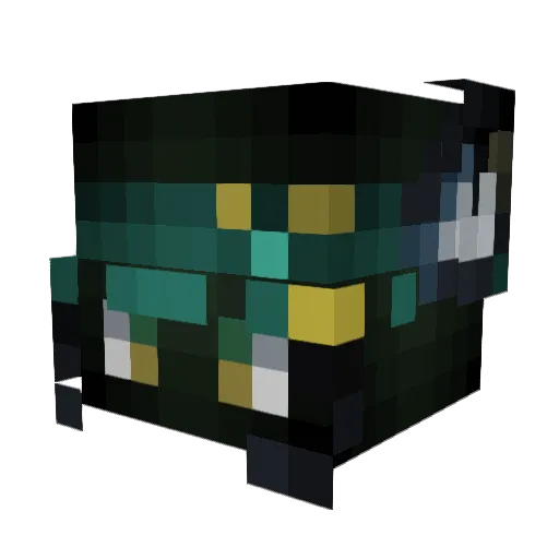 KiwiFruite Minecraft avatar head, 3D render