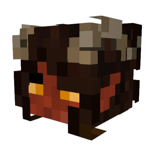 KiwiGee Minecraft avatar head, 3D render