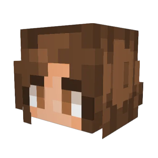 KiwiGetsKilled Minecraft avatar head, 3D render