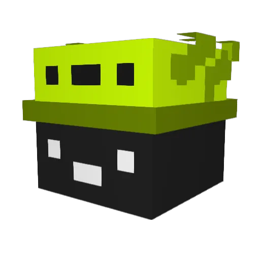 KiwiGrrr Minecraft avatar head, 3D render