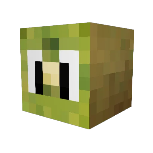 KiwiKir Minecraft avatar head, 3D render