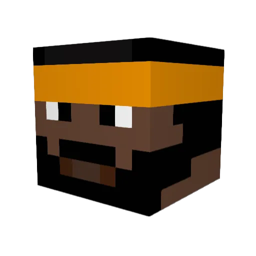 KiwiLeBG Minecraft avatar head, 3D render