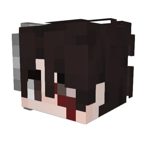 KiwiQG Minecraft avatar head, 3D render