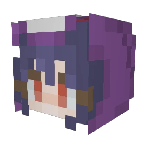 KiwiRobin Minecraft avatar head, 3D render