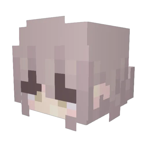 KiwiSimpai Minecraft avatar head, 3D render