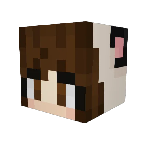 KiwiWoman21 Minecraft avatar head, 3D render