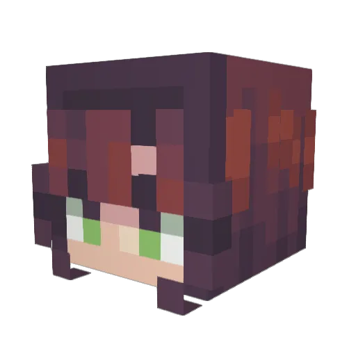 KiwiZone Minecraft avatar head, 3D render