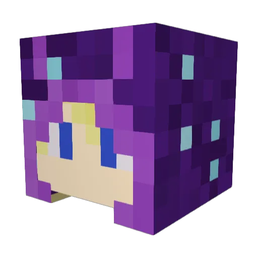 Kiwi_02 Minecraft avatar head, 3D render