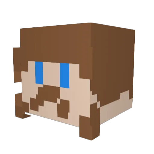 Kiwieater07 Minecraft avatar head, 3D render