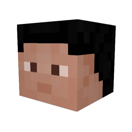 Kiwithebuilder Minecraft avatar head, 3D render