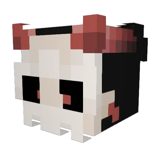 Kiwoj Minecraft avatar head, 3D render